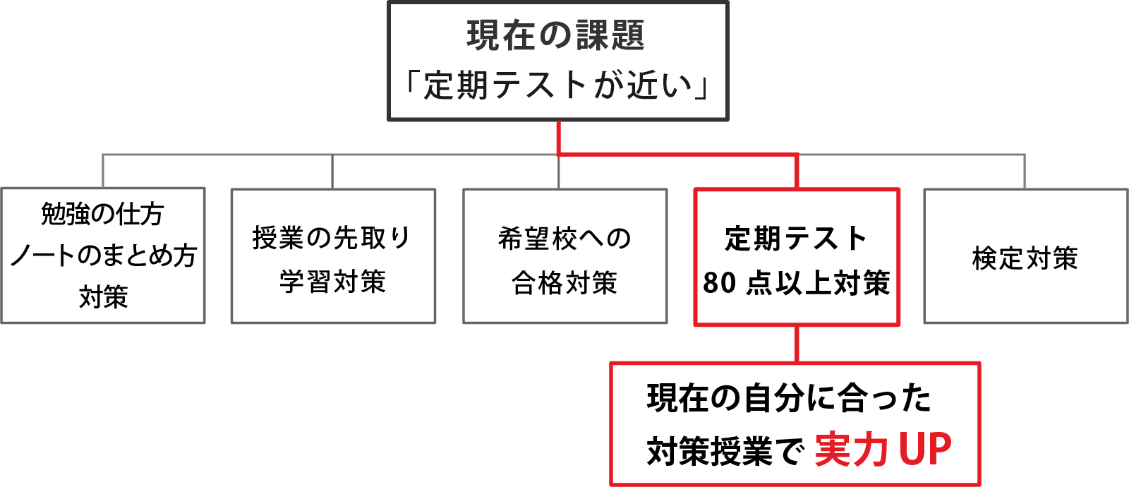 授業内容を毎回自由に選択できる効果的な勉強方法